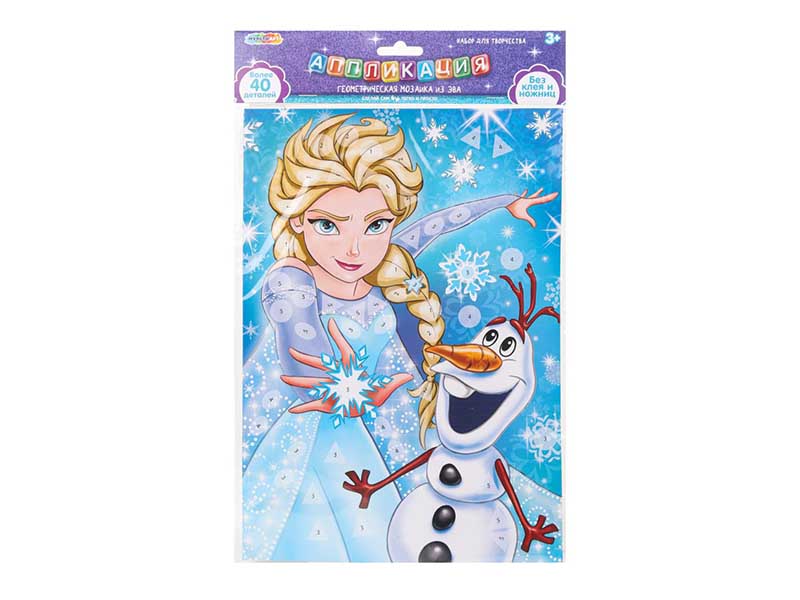 Мягкая геометрич. мозаика "Снежная принцесса" 21х30 см, в пак. EVAGEO-112381