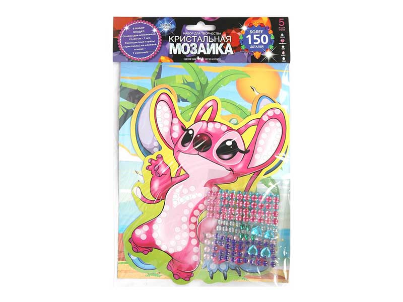 Кристальная мозаика "Островные друзья" 17*23 см в пак. CRYSTFIG-114795