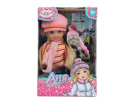 Кукла "Аня" 12 см, в кор. Карапуз. ANNA-W2-BB