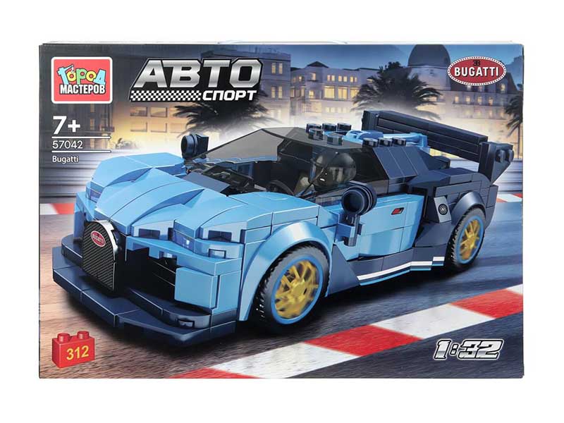 Конструктор "Суперкар Bugatti" 312 дет., 42х30 см в кор. 57042-YD