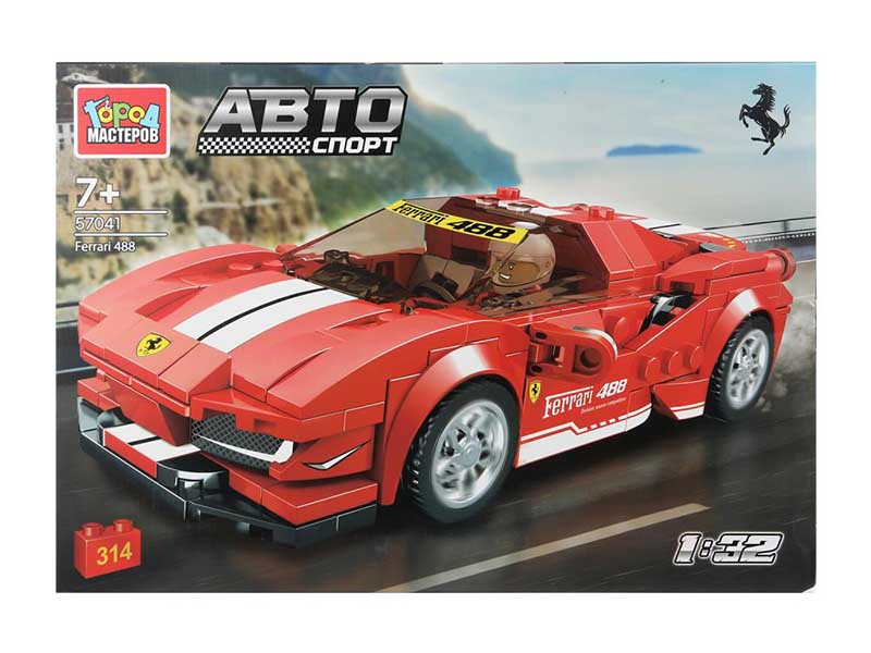 Конструктор "Суперкар Ferrari" 314 дет., 42х30 см в кор. 57041-YD