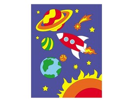 Холст с красками 18х24 см по номерам. Интересный космос доставка оптом в Донецк