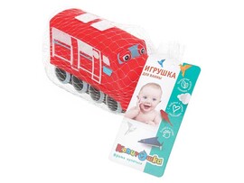 Игрушка для купания "Поезд" 11 см, ПВХ, в сетке. YF-TRAIN-01