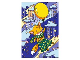 Холст с красками 20*30 см по номерам. Маленький лис доставка оптом в Донецк