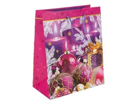 Пакет подар. мат. лам. Елочные шары 33*45*15 см. PXL-102397-NG2