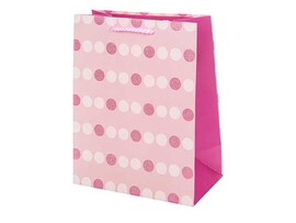 Пакет подар. Кружочкки 22*33 см, глиттер. PGL-04-C