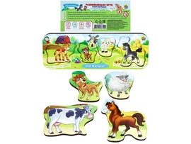 Вкладыш деревянный «Чей малыш?» 20,4*7,1 см доставка оптом в Донецк