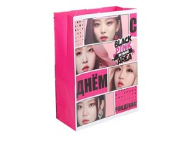 Пакет подар. мат. лам. Blackpink 33*46 см. PXL-112892-BP