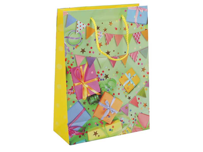 Пакет подар. мат. лам. Подарки и флажки 22*31 см. PML-123164-GT