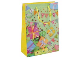 Пакет подар. мат. лам. Подарки и флажки 22*31 см. PML-123164-GT