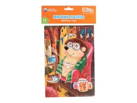 Пазлы мягкие А5 "Осень" 12 эл. доставка оптом в Донецк