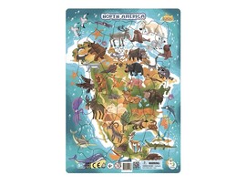 Пазлы в рамке "Северная Америка" 53 эл. доставка оптом в Донецк