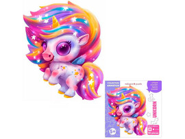 Пазлы деревянные «Единорог Карамелька» 50 деталей 19,8 х 28,5 см доставка оптом в Донецк