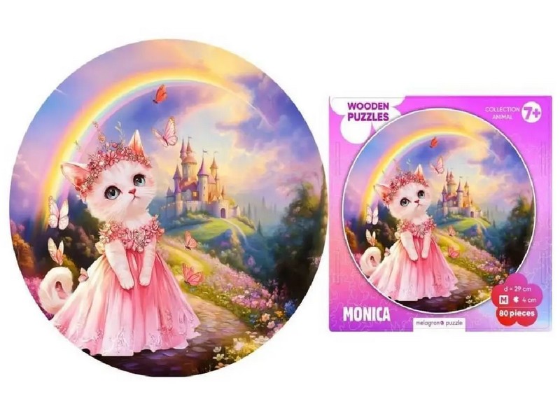 Донецк игрушка оптом Пазлы деревянные «Моника» 80 деталей 29 х 29 см