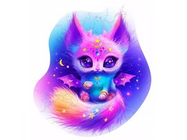 Пазлы деревянные «Кошечка Луна» 63 деталей 20 х 18 см доставка оптом в Донецк