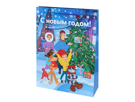 Пакет подар. глянц.лам. "Простоквашино. Говый Год" 32,4*44,5 см. ППК-2925