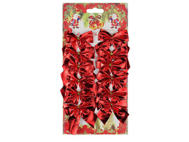 Набор елочных бантов "Красные" 5.5 см, 12 шт. НУ-5938