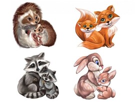 Пазлы деревянные «Лес» 4 пазла по 4 детали 15 х 15 см доставка оптом в Донецк