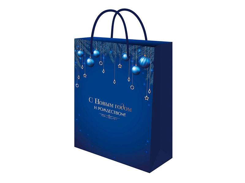 Пакет подар. глянц. лам. Рождество 32.4х44.5х10.2 см. ППК-2371