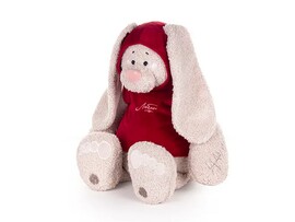 Заяц Вито в кофте бордовой 37 см доставка оптом в Донецк