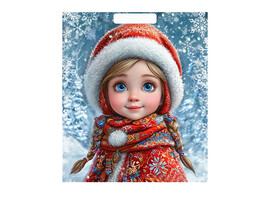 Пакет п/э выруб. Снегурушка 40х31 см, 30мкм. н00287936