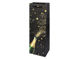 Пакет подар. мат. лам. Bottle. Брызги 12х36х8.5 см. ППК-2266