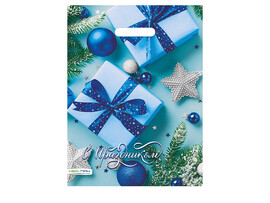 Пакет п/э выруб. Коробка счастья 30х40 см, 60 мкм. НФ-00047546