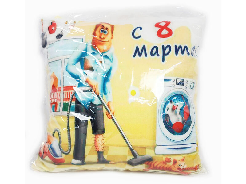 Донецк игрушка оптом Подушка-игрушка С 8 марта PPR-016