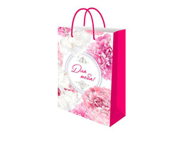 Пакет подар. мат. лам. Пышные пионы 22х31х10 см. ППК-2759