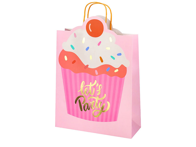 Пакет подар. мат. лам. Let's party 26*32*10 см, тиснение. ППК-3693