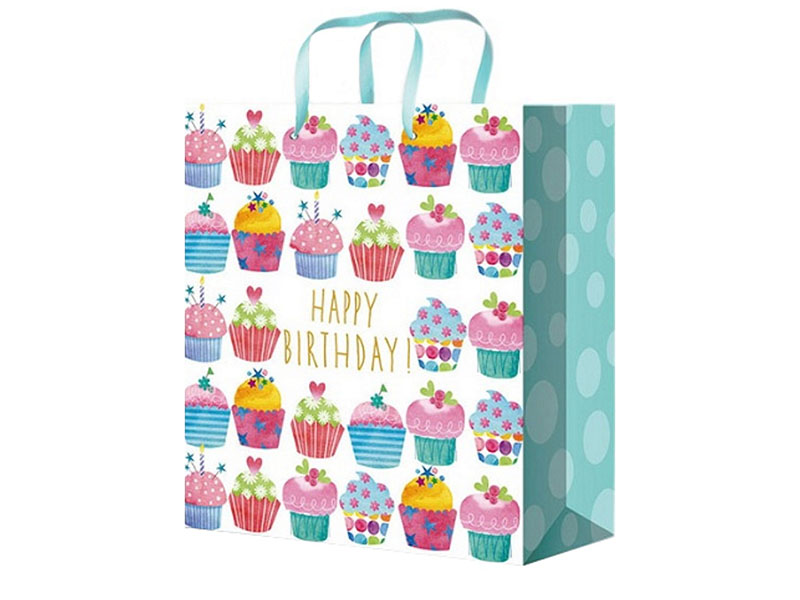 Пакет подар. глянц. лам. Кексики 26.4x32.7x8 см. ППК-4479