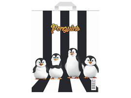 Пакет п/э петл. ручка "Веселые пингвины" 28х34 см, 60 мкм. НФ-00056629