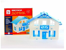 Конструктор "Домик для кукол 1" бело-голубой Р2112 доставка оптом в Донецк