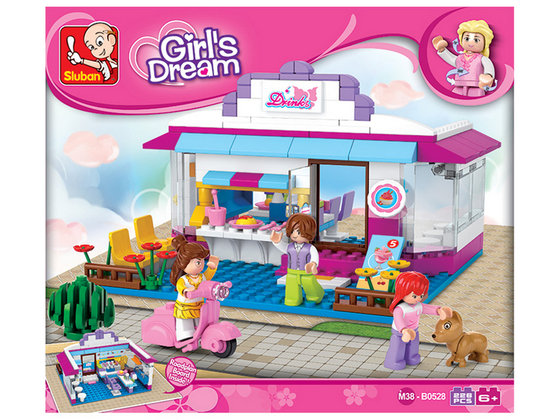 Донецк игрушка оптом Конструктор "Кафе-бар с напитками" 226 дет. M38-B0528