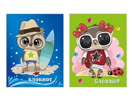 Блокнот А7 16 л. Сова, клетка. Бс16/41