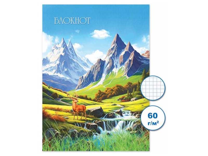 Блокнот А6 32 л. Природа, клетка. Бс32/24-1