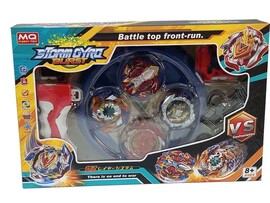 Набор волчков "Storm Gyro. Burst" 4 шт с запуском и ареной 32*22 см в кор. 1835 доставка оптом в Донецк