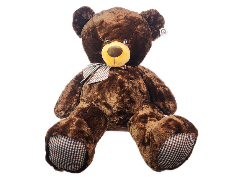Донецк игрушка оптом Медведь коричн Бант клетка1390/70