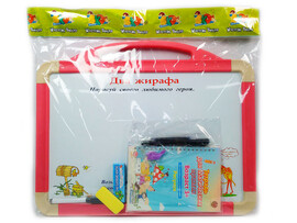 Доска магнитно-рисовальная (тетрадь, маркер, губка,мел) 46*36 см в пак.K9112-B доставка оптом в Донецк