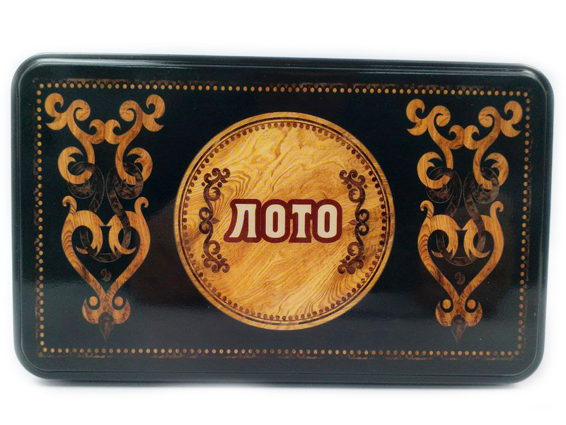 Донецк игрушка оптом Лото с деревянными фишками 19*12*5 см в металл. кор. T9011