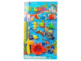 Рыбалка магнитная (1 удочка, 10 морских жителей) 49*29 см на планшете 555-312 доставка оптом в Донецк