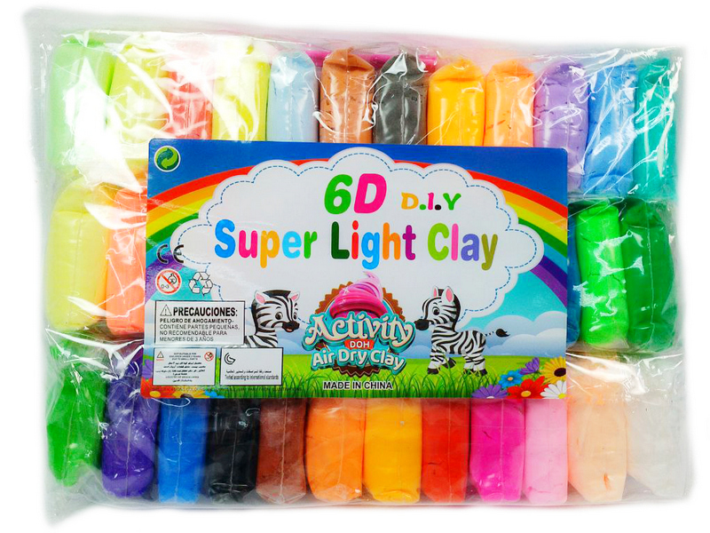 Донецк игрушка оптом Пластилин суперлегкий 36 цветов NT005