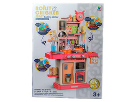 Кухня на бат. 75*47*23 см (свет, звук, вода, пар) 46 предметов в кор. MJL-D802 доставка оптом в Донецк