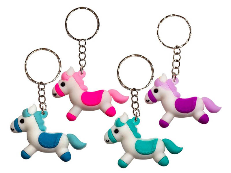 Брелок "Лошадка" ПВХ, цв. микс. Кбр490 (кратно 12)