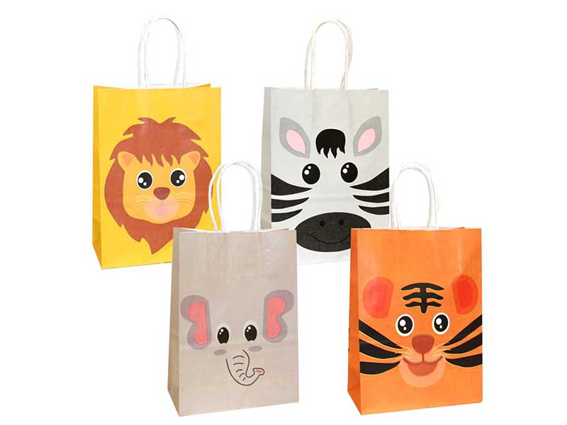 Пакет подар. крафт "Мордашки" 22*27 см. Р10846-15