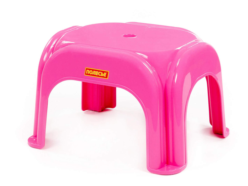 Донецк игрушка оптом Детский табурет №1 315х262х195 мм малиновый