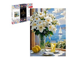 Алмаз. моз. 30*40 см, с подр., полн. зап. Букет лилий. Арт. 70848