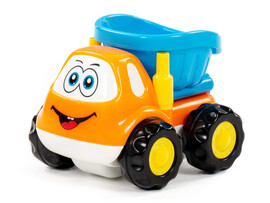 Автомобиль-самосвал "Патрик" инерц. оранжевый в пакете доставка оптом в Донецк