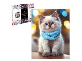 Алмаз. моз. 30*40 см, с подр., полн. зап. Кот в шарфе. Арт. 70855