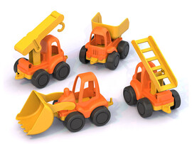Набор строительной техники «Нордик» 21 см 4 шт доставка оптом в Донецк